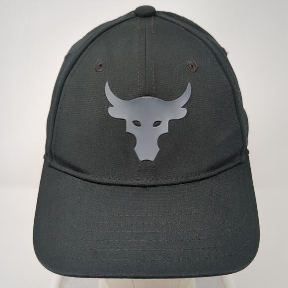 Under Armour Strapback Baseball Cap Black One Size Adjustable Classic Fit - Picture 2 of 9